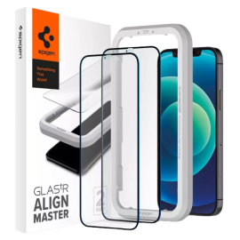 Spigen Apple iPhone 12 mini Align Master Screen Protector Case Friendly 2 PACK – AGL01812