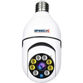 Speed-X SP-E27 Bulb camera 1080p Wifi 360 Degree Panoramic Night Vision Two-Way Audio Motion Detection With V380PRO APP