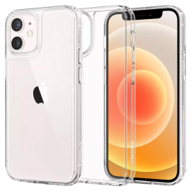 Spigen Apple iPhone 12 mini Quartz Hybrid Tempered Glass Case – ACS01748 – Crystal Clear