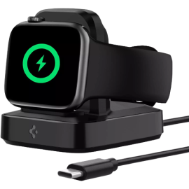 Spigen Apple Watch ArcField Powerarc Nightstand Mode with Built in Wireless Charger & USB C Cable – 000CH25522