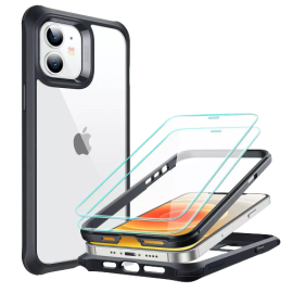 ESR Apple iPhone 12 mini Alliance Tough Case with 2 Tempered Glass – Black