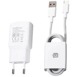 Infinix XC09 18W 2 Pin Charger Kit With USB A To Type C Cable