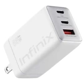 Infinix XDC95 68W GaN Charger With 100W Type C Braided Cable Kit