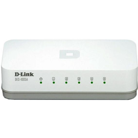 D- Link DES-1005C 5-Port Fast Ethernet Desktop Switch In Plastic Casing