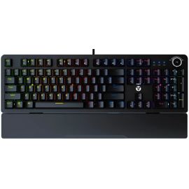 Famtech MK853 RGB Mechanical Keyboard All Anti Ghost Keys Fully Customizable With Ergonomic Wrist Rest – Blue Switch