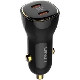 Ldnio C104 60W Dual Type C Ports Super Fast Car Charger