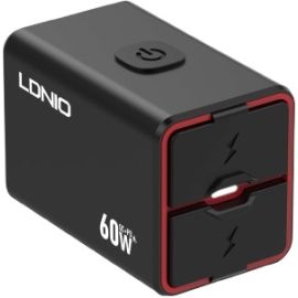Ldnio C108 60W Wired Extension Cord Waterproof Design Super Fast Car Charger for Motorcycle