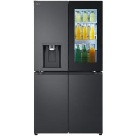 LG Glass InstaView French Door Fridge Essence Black Steel (X24FFCAB)
