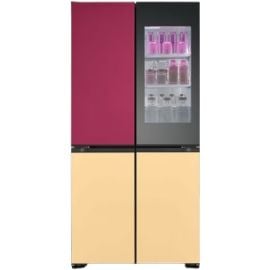 LG ThinQ French Door Fridge Mood UP LED Doors with InstaView Smart Control (GR-A34FDMKB)
