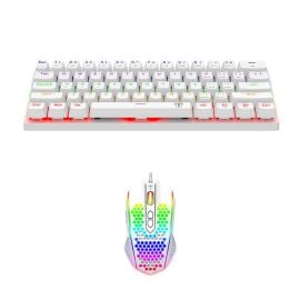 T-Dagger TGS008 Main Force - White 60% mechanical keyboard and mouse combo
