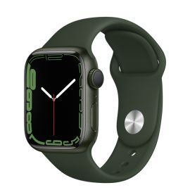 Apple Watch Series 7 45mm Green Aluminum Case with Clover Sport Band MKN73