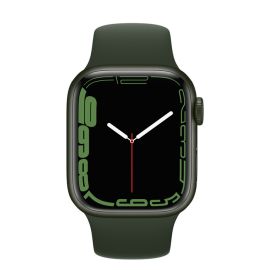 Apple Watch Series 7 41mm Green Aluminum Case with Clover Sport Band MKN03