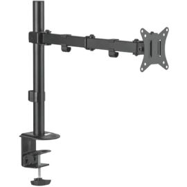 MXG BMA-12P Single Monitor Steel Articulating Monitor Mount Matte Black