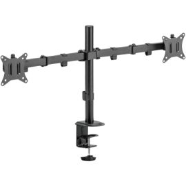 MXG BMA-24P Dual Monitor Steel Articulating Monitor Mount Matte Black