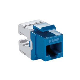 D-Link (NKJ-C6BLU1B21) Cat6 UTP 180〫Punch Down Keystone Jack – Blue Colour