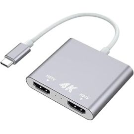 Onten 9175B 2 in 1 Type C to Dual 4K HDMI Hub for MacBook Pro