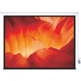 Lucky Motorized Remote Projection Screen 331 x 190cm (150") ( 10'10" x 6'3" ) 3D Metal 16:9 Projector Screen