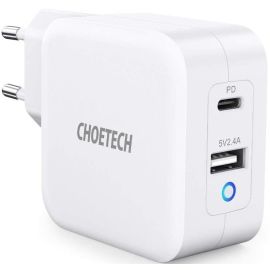 Choetech 65W 2-Port PD GaN Tech USB C Foldable Fast Charging Adapter