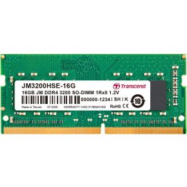 Transcend 16GB DDR4 3200MHz SO-DIMM JetRam Laptop Ram