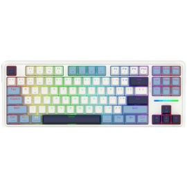 Redragon Antonium K728 PRO 80% 87 Keys Wireless Gasket Gaming Keyboard - White & Blue
