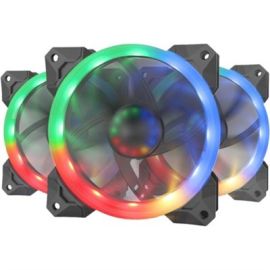 Redragon GC-F008 Computer Case 120mm Pc Cooling Fan RGB (3 Packs)