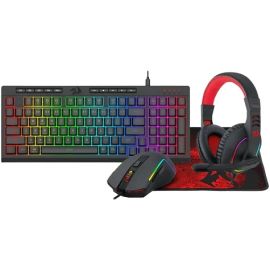 Redragon S148 RGB 4 In 1 K515+M616+H120 & P016 Gaming Keyboard Combo Set