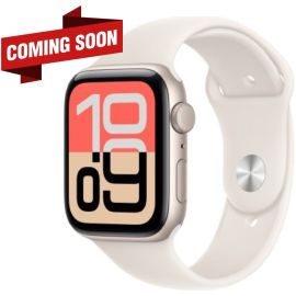 Apple Watch SE Gen 3 44mm Starlight Case with Starlight Sports Band