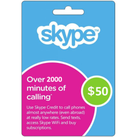 Skype 50$ Prepaid Credit