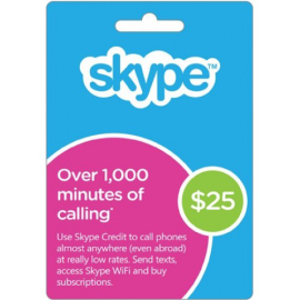 Skype 25$ Prepaid Credit