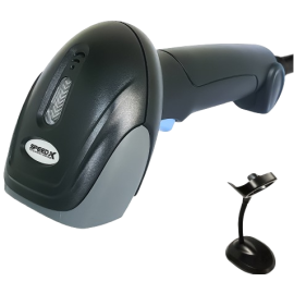 Speed-x 8600 2d Wire Cmos Handheld Barcode Scanner With Stand