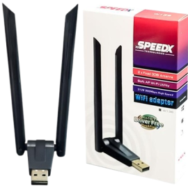 Speed-X Alfa W136 3dbi Rtl 8192 Dual Antena Wifi Usb Adapter 300Mbps 