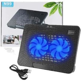 Speed X N99 2 Fan Cooling PAD With Two USB and Light