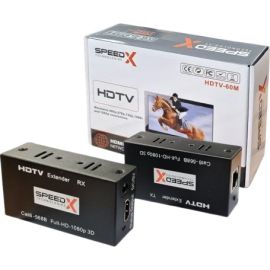 SPEEDX HDMI RANGE EXTENDER SINGLE LAN 60M
