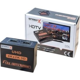 Speedx (sp-hs2) 2 Port Hdmi Splitter 2k 4k