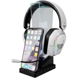 Xtrike Me Ht-09 Headset & Phone Stand With 4 Usb Port And Led Light (Stand Only)