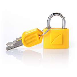 Travel Blue Suitcase Padlock Pack Of 2 - Bright Yellow