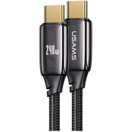 USAMS 580-U82 PD 240W  Type C Zinc Alloy 2 M Fast Charging Data Cable
