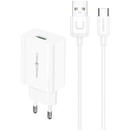 USAMS US-T48 18W Charger with T22 USB Type-c Cable
