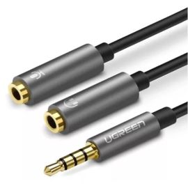 UGreen 30619 3.5mm Black Male To Dual 3.5mm Female Headset Splitter