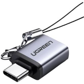 UGreen 50283 Type C Male to USB 3.0 A Adapter With Lanyard – Space Gray