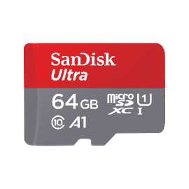 SanDisk 64GB Ultra microSDXC UHS-I C10 100MB/s Memory Card