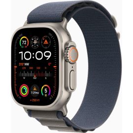 Apple Watch Ultra 2 49mm Titanium Case With Blue Alpine Loop