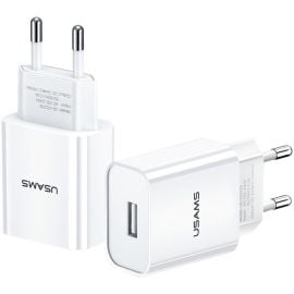USAMS US-CC075 T18 2.1A Single USB Travel Charger