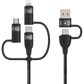 USAMS Multi-functional U85 PD100W 6in1 Fast Charging Type-c data cable