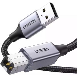 UGreen USB-A Male To USB-B 2.0 Printer Cable Alu Case With Braid 2M Black