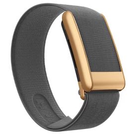 Whoop 5.0 Life MG Nylon Waterproof Sport Strap (Gray with Rose Gold Dial) 