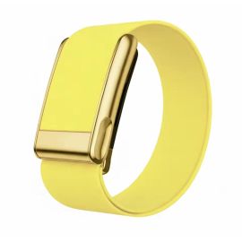 Whoop 5.0 Life MG Nylon Waterproof Sport Strap (Yellow with Gold Dial) 
