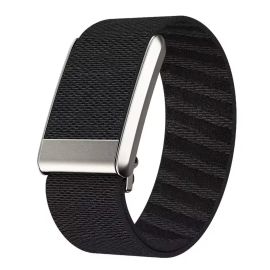 Whoop Life MG Replacement Sports Strap (Black with Silver Dial)