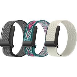 Whoop band 5.0 Nylon Strap + Frame Elastic Stretchable Sports Correa Bracelet Wristband - Pack of 3