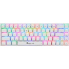 Xtrike Me Gk-995w Wh 68 Keys Wireless 2.4g Bt5.2 Tri Mode Gaming Mechanical Keyboard White